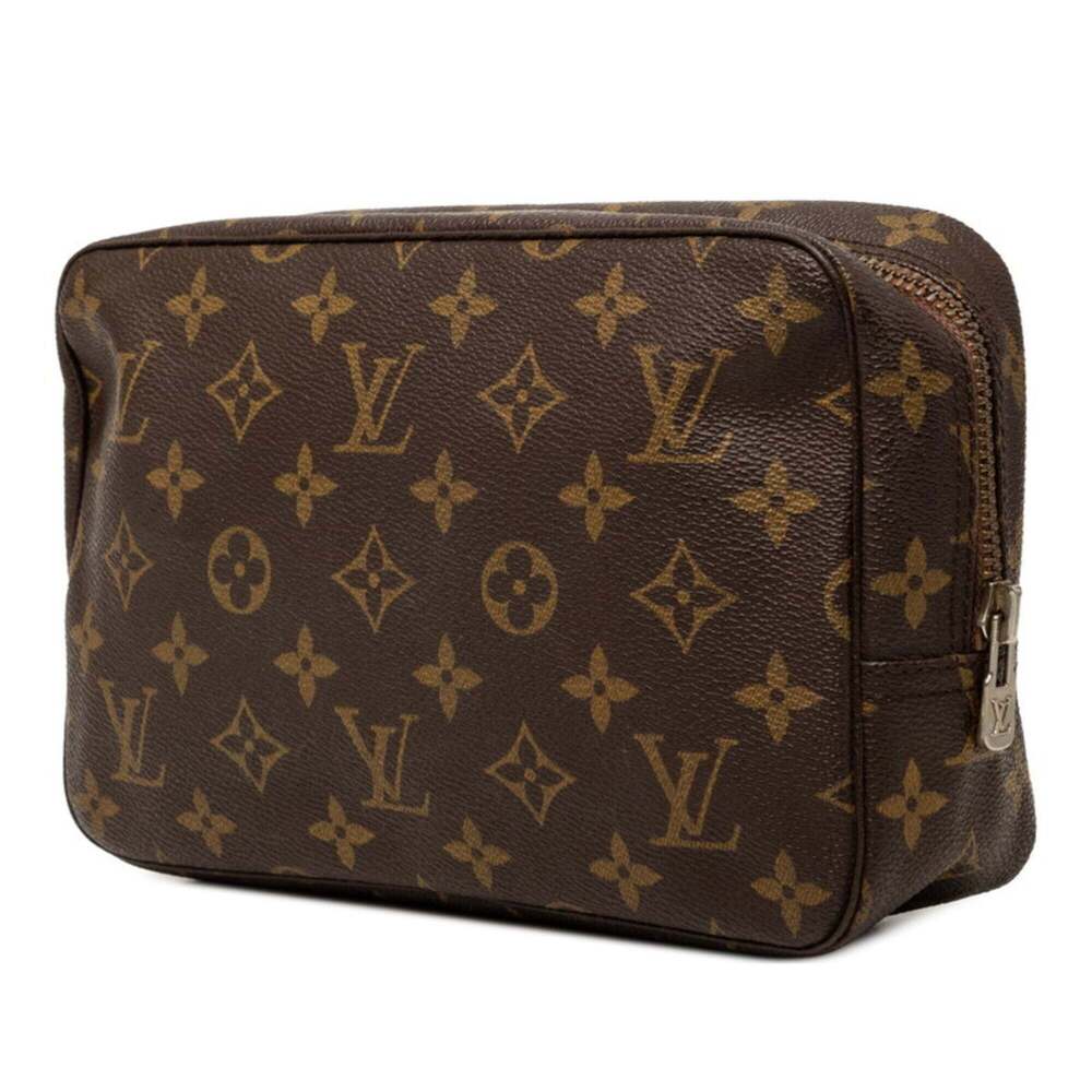 LOUIS VUITTON Brown Monogram Leather Pouch - Picture 2 of 5